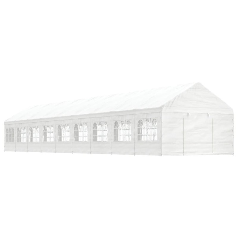 vidaXL Cenador con techo polietileno blanco 20,07x4,08x3,22 m vidaXL Cenador con techo polietileno blanco 20,07x4,08x3,22 m