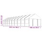 vidaXL Cenador con techo polietileno blanco 20,07x4,08x3,22 m vidaXL Cenador con techo polietileno blanco 20,07x4,08x3,22 m