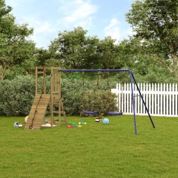 vidaXL Parque infantil de exterior madera de pino impregnada