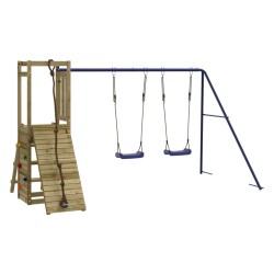 vidaXL Parque infantil de exterior madera de pino impregnada