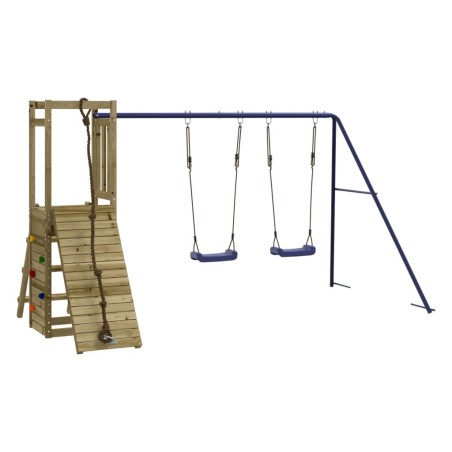 vidaXL Parque infantil de exterior madera de pino impregnada