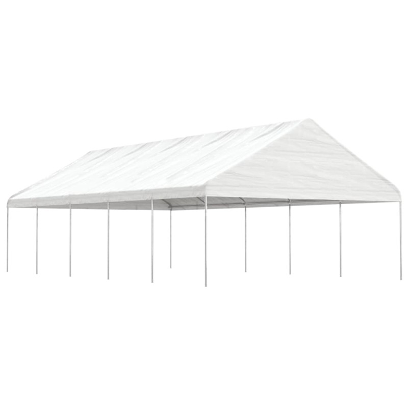 vidaXL Cenador con techo polietileno blanco 11,15x5,88x3,75 m vidaXL Cenador con techo polietileno blanco 11,15x5,88x3,75 m