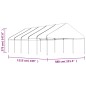 vidaXL Cenador con techo polietileno blanco 11,15x5,88x3,75 m vidaXL Cenador con techo polietileno blanco 11,15x5,88x3,75 m