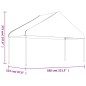 vidaXL Cenador con techo polietileno blanco 11,15x5,88x3,75 m vidaXL Cenador con techo polietileno blanco 11,15x5,88x3,75 m