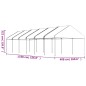vidaXL Cenador con techo polietileno blanco 13,38x4,08x3,22 m vidaXL Cenador con techo polietileno blanco 13,38x4,08x3,22 m