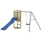 vidaXL Parque infantil de exterior madera de pino impregnada