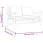 vidaXL Set de muebles de jardín 3 piezas bambú y cojines blanco crema vidaXL Set de muebles de jardín 3 piezas bambú y cojines blanco crema