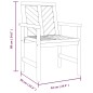 vidaXL Sillas de comedor para jardín 4 uds madera maciza acacia