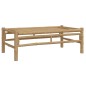 vidaXL Set de muebles de jardín 5 piezas bambú con cojines gris oscuro vidaXL Set de muebles de jardín 5 piezas bambú con cojines gris oscuro