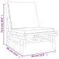vidaXL Set de muebles de jardín 5 piezas bambú con cojines gris oscuro vidaXL Set de muebles de jardín 5 piezas bambú con cojines gris oscuro