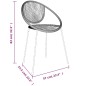 vidaXL Juego de comedor para jardín 7 piezas ratán PVC negro vidaXL Juego de comedor para jardín 7 piezas ratán PVC negro