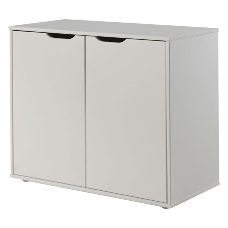 Vipack Armario de almacenaje Pino 2 puertas madera blanco