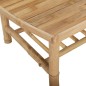 vidaXL Set de muebles de jardín 4 piezas bambú y cojines blanco crema vidaXL Set de muebles de jardín 4 piezas bambú y cojines blanco crema