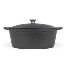 Livoo Cacerola ovalada negro 34 cm 7 L
