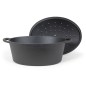 Livoo Cacerola ovalada negro 34 cm 7 L Livoo Cacerola ovalada negro 34 cm 7 L