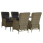 vidaXL Juego de comedor de jardín 5 piezas ratán sintético marrón vidaXL Juego de comedor de jardín 5 piezas ratán sintético marrón