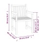vidaXL Juego de comedor para jardín 5 piezas madera maciza de teca vidaXL Juego de comedor para jardín 5 piezas madera maciza de teca