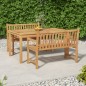vidaXL Juego de comedor para jardín 3 pzas madera maciza de teca vidaXL Juego de comedor para jardín 3 pzas madera maciza de teca