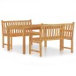 vidaXL Juego de comedor para jardín 3 pzas madera maciza de teca vidaXL Juego de comedor para jardín 3 pzas madera maciza de teca
