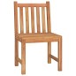 vidaXL Juego de comedor para jardín 5 piezas madera maciza de teca