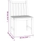 vidaXL Juego de comedor para jardín 5 piezas madera maciza de teca