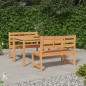 vidaXL Juego de comedor para jardín 3 pzas madera maciza de teca vidaXL Juego de comedor para jardín 3 pzas madera maciza de teca
