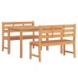 vidaXL Juego de comedor para jardín 3 pzas madera maciza de teca vidaXL Juego de comedor para jardín 3 pzas madera maciza de teca