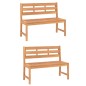 vidaXL Juego de comedor para jardín 3 pzas madera maciza de teca vidaXL Juego de comedor para jardín 3 pzas madera maciza de teca