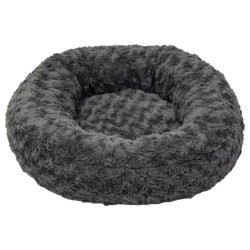 Jack and Vanilla Cesta para mascotas Softy XS gris roseta 45x45x15 cm