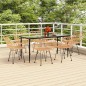 vidaXL Juego de comedor de jardín 7 piezas ratán sintético vidaXL Juego de comedor de jardín 7 piezas ratán sintético