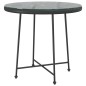 vidaXL Juego de comedor de jardín 5 piezas ratán sintético negro vidaXL Juego de comedor de jardín 5 piezas ratán sintético negro