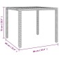 vidaXL Set comedor de jardín 3 piezas con cojines ratán sintético gris vidaXL Set comedor de jardín 3 piezas con cojines ratán sintético gris