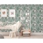 DUTCH WALLCOVERINGS Papel pintado Eden gris y verde claro DUTCH WALLCOVERINGS Papel pintado Eden gris y verde claro