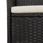 vidaXL Set de comedor de jardín 7 pzas y cojines ratán sintético negro vidaXL Set de comedor de jardín 7 pzas y cojines ratán sintético negro
