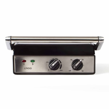 Livoo Plancha compacta gris 2000 W