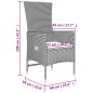 vidaXL Juego de muebles jardín 3 piezas acero y ratán sintético beige