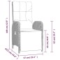 vidaXL Set comedor jardín 9 pzas y cojines ratán sintético gris vidaXL Set comedor jardín 9 pzas y cojines ratán sintético gris