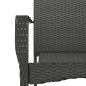vidaXL Set de muebles jardín 5 pzas con cojines ratán sintético negro vidaXL Set de muebles jardín 5 pzas con cojines ratán sintético negro