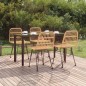vidaXL Juego de comedor de jardín 5 piezas ratán sintético vidaXL Juego de comedor de jardín 5 piezas ratán sintético