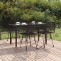 vidaXL Juego de comedor de jardín 5 piezas ratán sintético negro vidaXL Juego de comedor de jardín 5 piezas ratán sintético negro