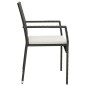 vidaXL Set de muebles jardín 5 pzas con cojines ratán sintético negro vidaXL Set de muebles jardín 5 pzas con cojines ratán sintético negro