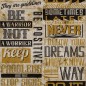 Noordwand Papel pintado Friends&Coffee Words and Letters metal y negro