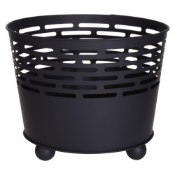 ProGarden Cubo para leña negro 39x32 cm
