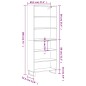 vidaXL Aparador alto madera de ingeniería marrón roble 69,5x32,5x180cm vidaXL Aparador alto madera de ingeniería marrón roble 69,5x32,5x180cm