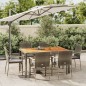 vidaXL Set comedor jardín 7 pzas y cojines ratán sintético gris vidaXL Set comedor jardín 7 pzas y cojines ratán sintético gris