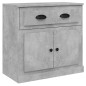 vidaXL Aparadores 3 piezas madera contrachapada gris hormigón vidaXL Aparadores 3 piezas madera contrachapada gris hormigón