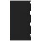 vidaXL Aparadores 2 uds madera contrachapada negro vidaXL Aparadores 2 uds madera contrachapada negro