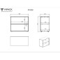 Vipack Librería Pino 2 niveles madera blanco Vipack Librería Pino 2 niveles madera blanco