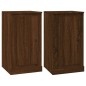 vidaXL Aparadores 3 piezas madera contrachapada marrón roble vidaXL Aparadores 3 piezas madera contrachapada marrón roble