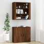 vidaXL Aparador alto madera contrachapada marrón roble vidaXL Aparador alto madera contrachapada marrón roble
